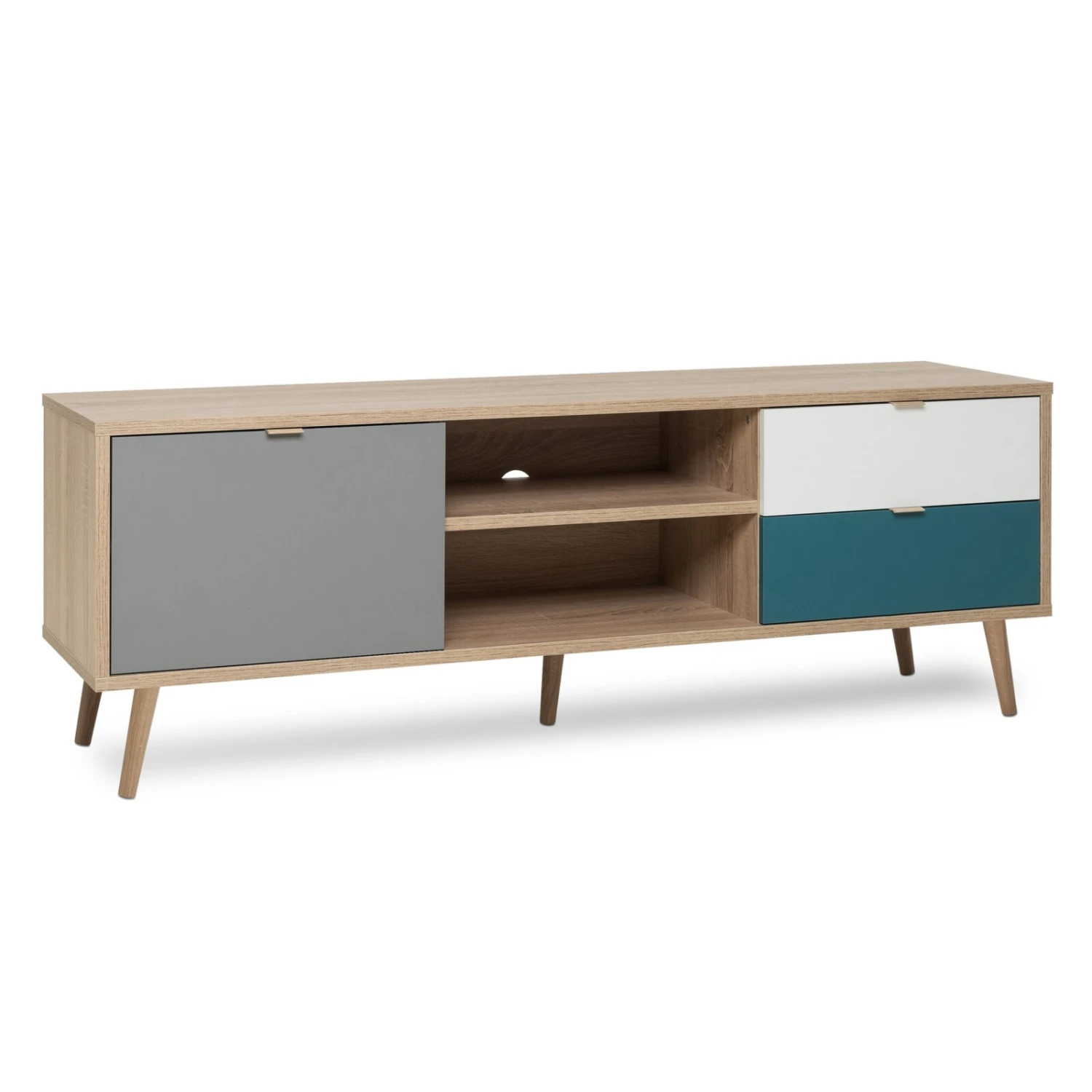 Lowboard CUBA - Sonoma Eiche - tricolor - 150 cm breit 1 Lowboard CUBA - Sonoma Eiche - tricolor - 150 cm breit
