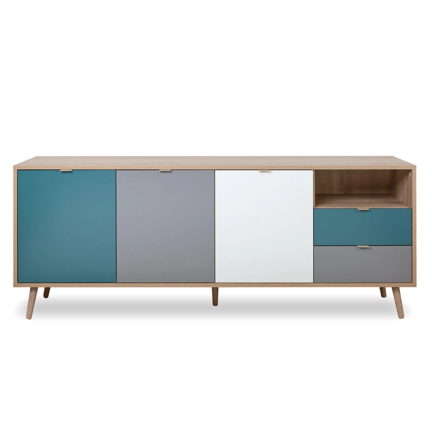 Sideboard CUBA - Sonoma Eiche - tricolor - 180 cm breit 2 Sideboard CUBA - Sonoma Eiche - tricolor - 180 cm breit – Bild 2