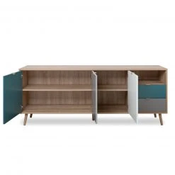 Sideboard CUBA - Sonoma Eiche - tricolor - 180 cm breit 12 Sideboard CUBA - Sonoma Eiche - tricolor - 180 cm breit -Wohnzimmer Verkäufe 1332004000 04 1600Wx1600H