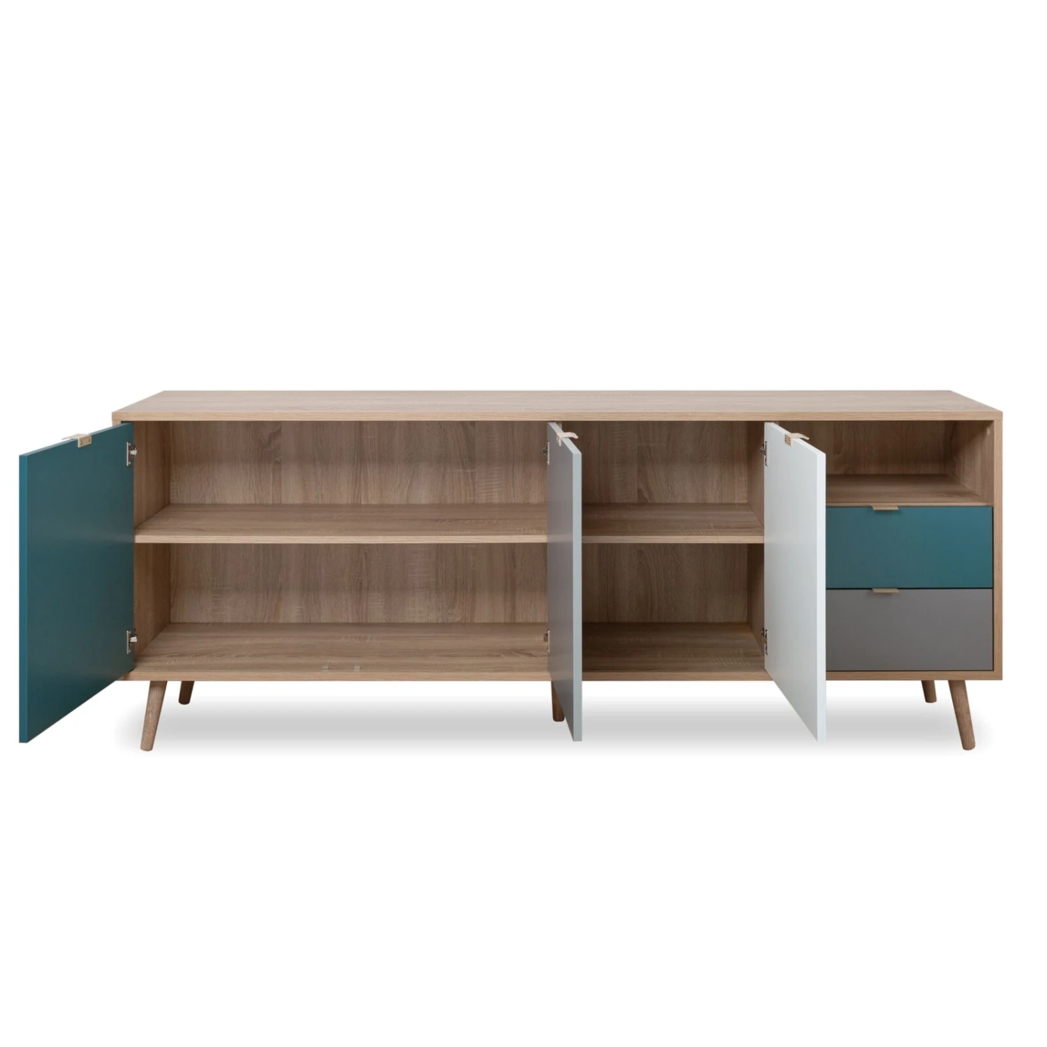 Sideboard CUBA - Sonoma Eiche - tricolor - 180 cm breit 4 Sideboard CUBA - Sonoma Eiche - tricolor - 180 cm breit – Bild 4