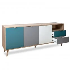 Sideboard CUBA - Sonoma Eiche - tricolor - 180 cm breit 13 Sideboard CUBA - Sonoma Eiche - tricolor - 180 cm breit -Wohnzimmer Verkäufe 1332004000 05 1600Wx1600H