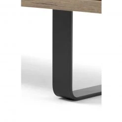 Lowboard ORLANDO - Grey Craft Oak-Farbmix - 3 offene Fächer - 160 cm -Wohnzimmer Verkäufe 1332004600 04 1600Wx1600H