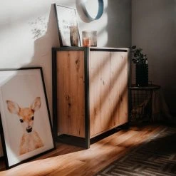 Kommode DENVER - Artisan Eiche-anthrazit - 80 cm -Wohnzimmer Verkäufe 1332005900 04 1600Wx1600H