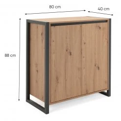 Kommode DENVER - Artisan Eiche-anthrazit - 80 cm -Wohnzimmer Verkäufe 1332005900 06 1600Wx1600H