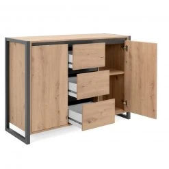 Kommode DENVER - Artisan Eiche-anthrazit - 120 cm 14 Kommode DENVER - Artisan Eiche-anthrazit - 120 cm -Wohnzimmer Verkäufe 1332006000 03 1600Wx1600H