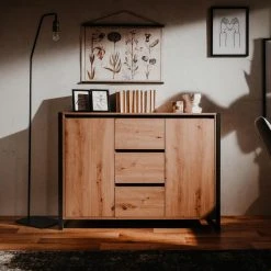 Kommode DENVER - Artisan Eiche-anthrazit - 120 cm 16 Kommode DENVER - Artisan Eiche-anthrazit - 120 cm -Wohnzimmer Verkäufe 1332006000 05 1600Wx1600H