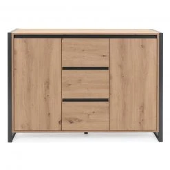 Kommode DENVER - Artisan Eiche-anthrazit - 120 cm