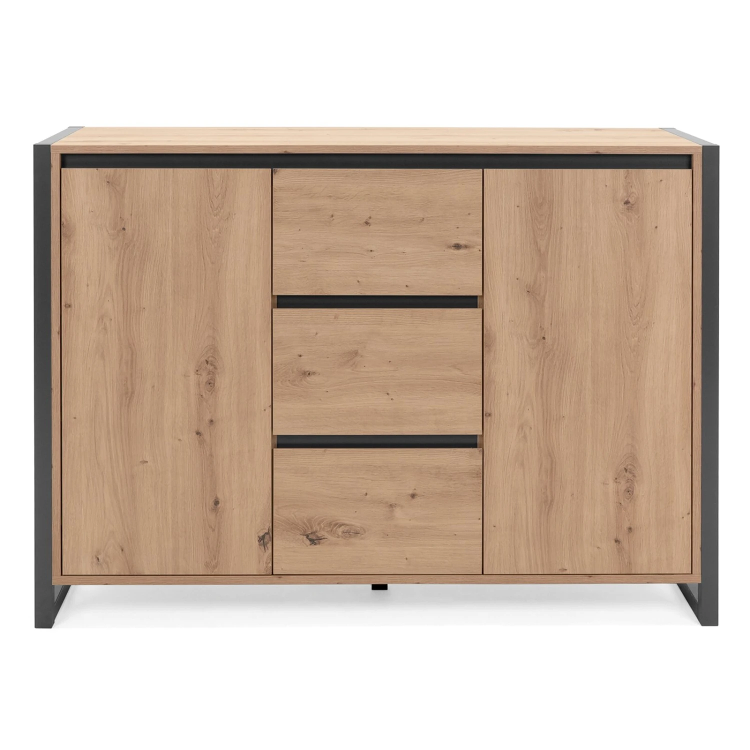 Kommode DENVER - Artisan Eiche-anthrazit - 120 cm 1 Kommode DENVER - Artisan Eiche-anthrazit - 120 cm