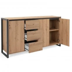Kommode DENVER - Artisan Eiche-anthrazit - 160 cm -Wohnzimmer Verkäufe 1332006100 03 1600Wx1600H