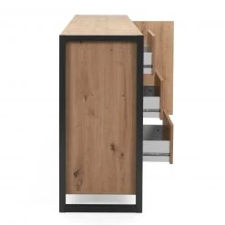Kommode DENVER - Artisan Eiche-anthrazit - 160 cm -Wohnzimmer Verkäufe 1332006100 12 1600Wx1600H