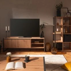 Lowboard DENVER - Artisan Eiche-anthrazit - 160 cm 21 Lowboard DENVER - Artisan Eiche-anthrazit - 160 cm -Wohnzimmer Verkäufe 1332006600 11 1600Wx1600H