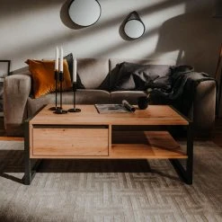 Couchtisch DENVER - Artisan Eiche-anthrazit - 100 cm -Wohnzimmer Verkäufe 1332006700 09 1600Wx1600H