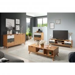 Kommode - honigfarben - Kiefer massiv - 80 cm breit -Wohnzimmer Verkäufe 1335000300 04 1600Wx1600H