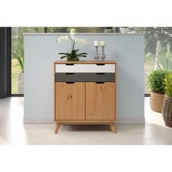 Kommode - honigfarben - Kiefer massiv - 80 cm breit -Wohnzimmer Verkäufe 1335000400 04 1600Wx1600H