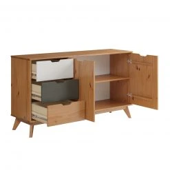Sideboard - honigfarben - Kiefer massiv - 140 cm breit -Wohnzimmer Verkäufe 1335000900 03 1600Wx1600H