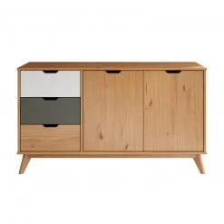 Sideboard - honigfarben - Kiefer massiv - 140 cm breit