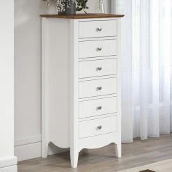 Kommode LISSABON - weiß-braun - teilmassiv - 110 cm -Wohnzimmer Verkäufe 1335001100 07 1600Wx1600H