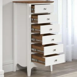 Kommode LISSABON - weiß-braun - teilmassiv - 110 cm -Wohnzimmer Verkäufe 1335001100 08 1600Wx1600H