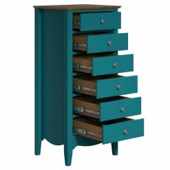Kommode LISSABON - blau-braun - teilmassiv - 110 cm -Wohnzimmer Verkäufe 1335001101 03 1600Wx1600H