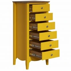 Kommode LISSABON - gelb-braun - teilmassiv - 110 cm -Wohnzimmer Verkäufe 1335001102 03 1600Wx1600H