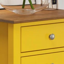 Kommode LISSABON - gelb-braun - teilmassiv - 110 cm -Wohnzimmer Verkäufe 1335001102 05 1600Wx1600H