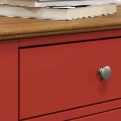 Kommode LISSABON - rot-braun - teilmassiv - 110 cm -Wohnzimmer Verkäufe 1335001103 05 1600Wx1600H