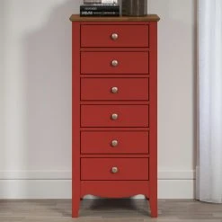 Kommode LISSABON - rot-braun - teilmassiv - 110 cm -Wohnzimmer Verkäufe 1335001103 06 1600Wx1600H
