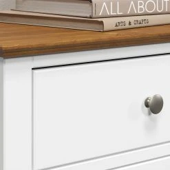 Kommode LISSABON - weiß-braun - teilmassiv - 100 cm -Wohnzimmer Verkäufe 1335001200 05 1600Wx1600H