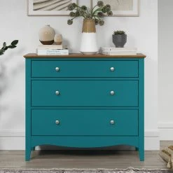 Kommode LISSABON - blau-braun - teilmassiv - 100 cm -Wohnzimmer Verkäufe 1335001201 06 1600Wx1600H