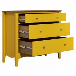 Kommode LISSABON - gelb-braun - teilmassiv - 100 cm -Wohnzimmer Verkäufe 1335001202 03 1600Wx1600H