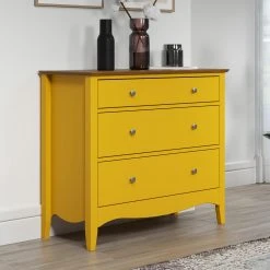 Kommode LISSABON - gelb-braun - teilmassiv - 100 cm -Wohnzimmer Verkäufe 1335001202 07 1600Wx1600H