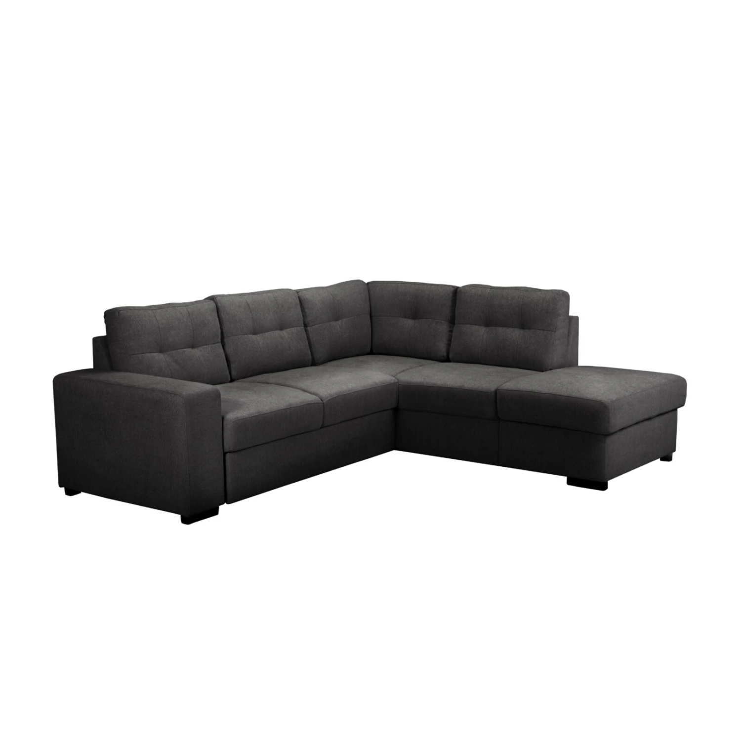 Ecksofa - mud - Ottomane rechts - Staukasten und Liegefunktion 2 Ecksofa - mud - Ottomane rechts - Staukasten und Liegefunktion – Bild 2