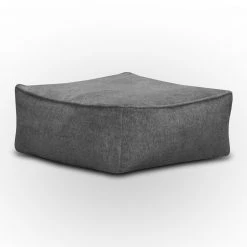 Hocker - dunkelgrau - Microfaser