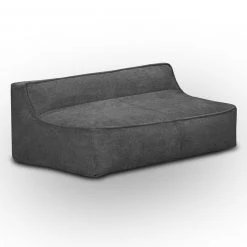 Wohnzimmer Verkäufe 41 2-Sitzer - dunkelgrau - Microfaser