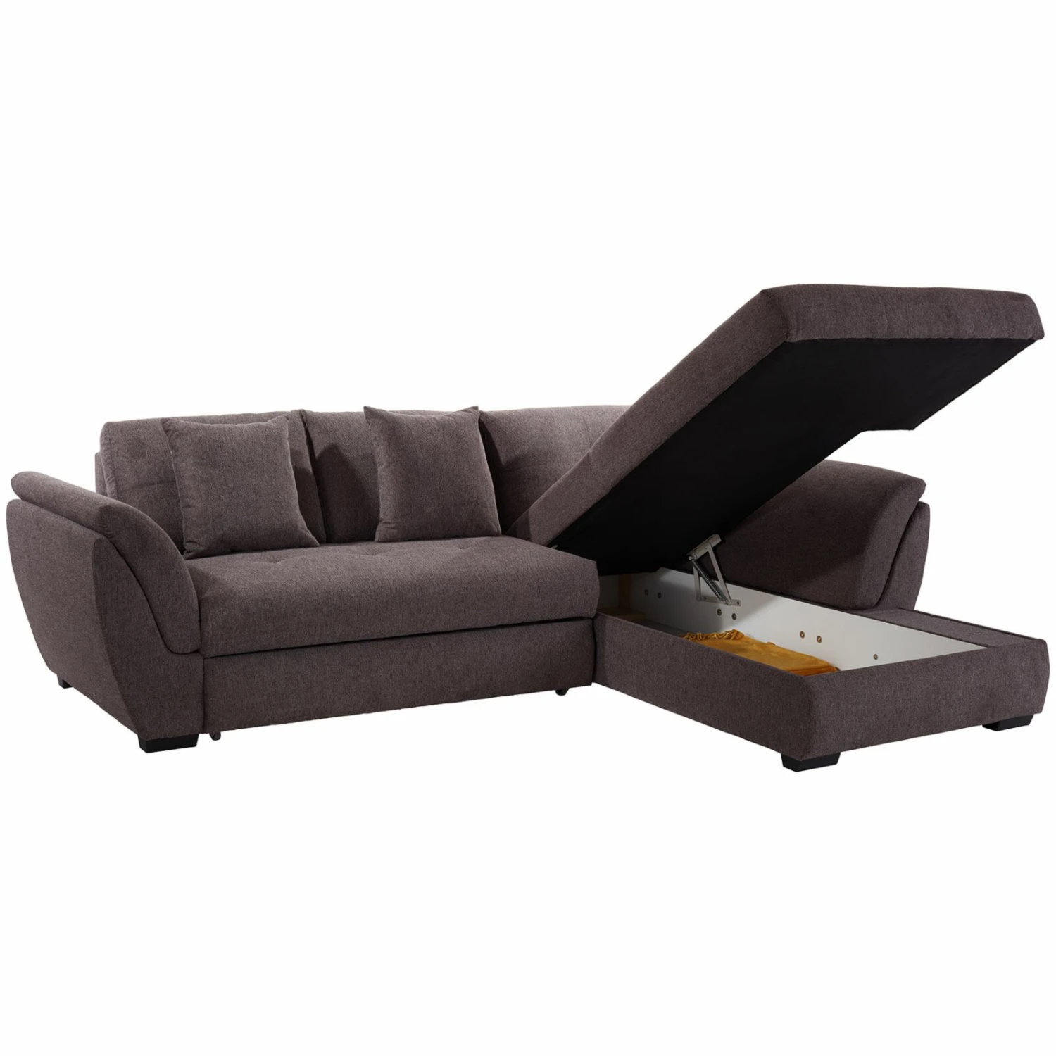 Ecksofa - grau-braun - Liegefunktion 3 Ecksofa - grau-braun - Liegefunktion – Bild 3