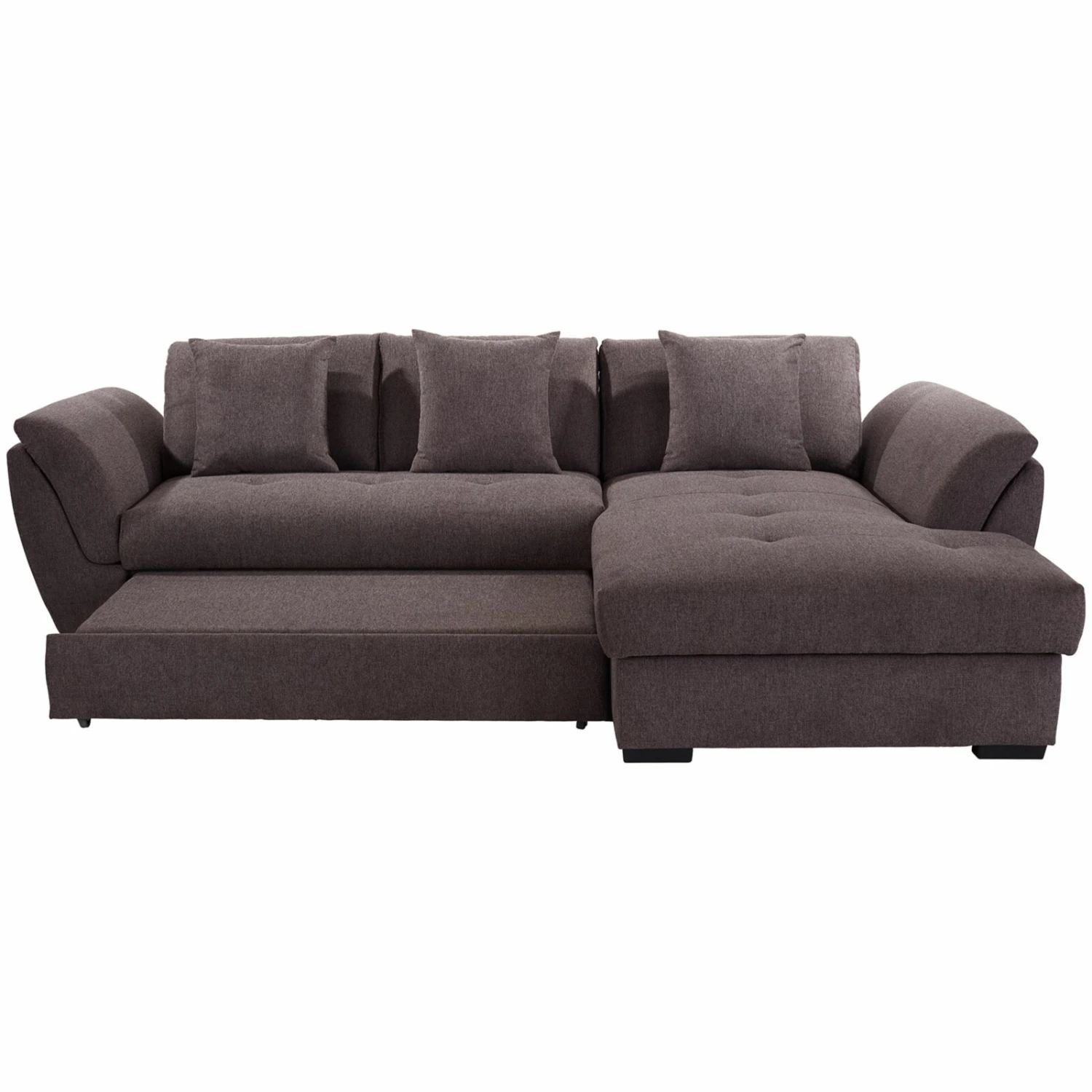 Ecksofa - grau-braun - Liegefunktion 4 Ecksofa - grau-braun - Liegefunktion – Bild 4