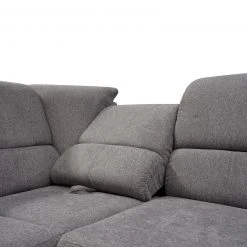 Ecksofa - grau - mit Kopfstützen - mit Funktionen - Ottomane rechts -Wohnzimmer Verkäufe 1337000701 06 1600Wx1600H