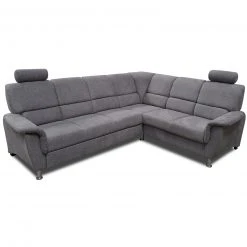 Ecksofa - grau - mit Kopfstützen - mit Funktionen - Ottomane rechts -Wohnzimmer Verkäufe 1337000701 09 1600Wx1600H