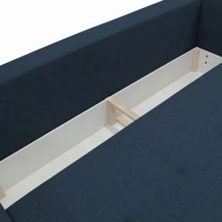 Schlafsofa - blau - Geflecht - mit Staukasten -Wohnzimmer Verkäufe 1341000101 05 1600Wx1600H