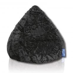 Sitzsack - schwarz - 110x70 cm