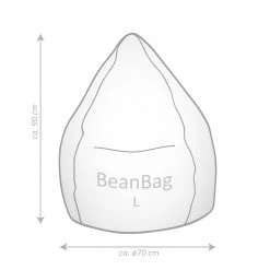 Sitzsack - schwarz-weiß - 90x70 cm -Wohnzimmer Verkäufe 2349002100 03 1600Wx1600H