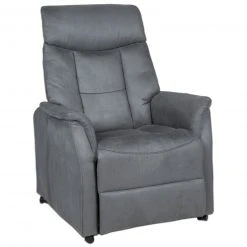 TV-Sessel - anthrazit - Federkern - mit Sitzheizung