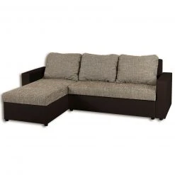 Ecksofa - braun-cappuccino - Liegefunktion