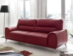 3-Sitzer Sofa - rot - Kunstleder -Wohnzimmer Verkäufe 9001225400 03 1600Wx1600H