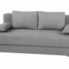 Schlafsofa - silber - mit Staukasten