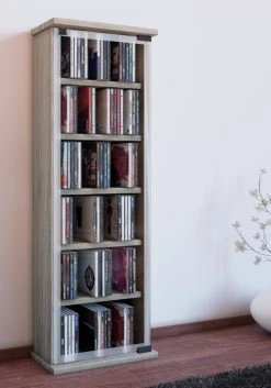 Vitrine - Sonoma Eiche - 31 cm breit - für 150 CDs -Wohnzimmer Verkäufe 9001544700 03 1600Wx1600H