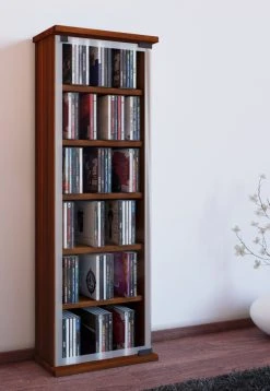 Vitrine - Kern-Nussbaum - 31 cm breit - für 150 CDs 5 Vitrine - Kern-Nussbaum - 31 cm breit - für 150 CDs -Wohnzimmer Verkäufe 9001544800 03 1600Wx1600H