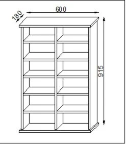 Regal RONUL - Sonoma Eiche - für 300 CDs 4 Regal RONUL - Sonoma Eiche - für 300 CDs – Bild 4