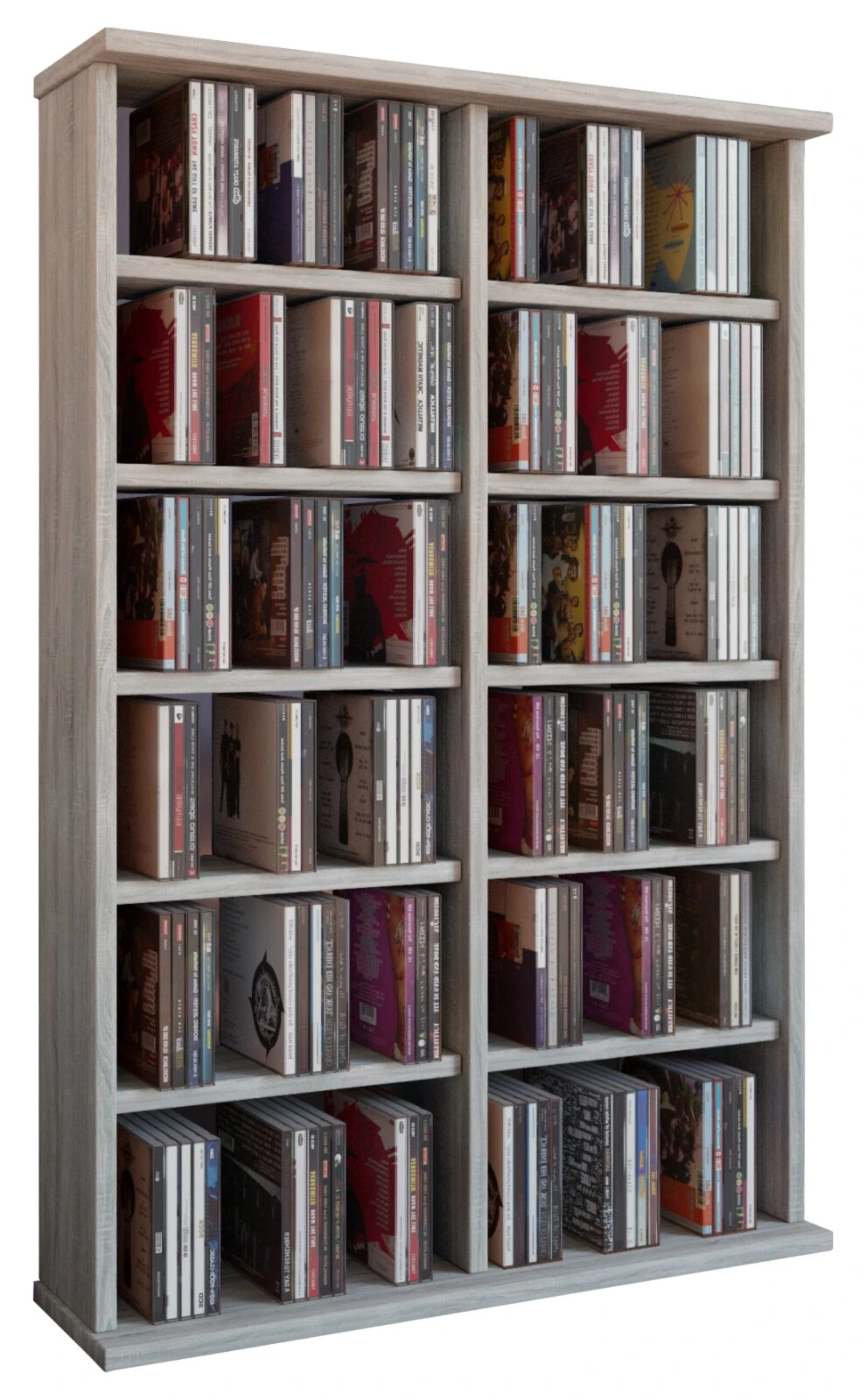 Regal RONUL - Sonoma Eiche - für 300 CDs 1 Regal RONUL - Sonoma Eiche - für 300 CDs