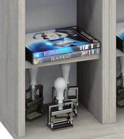 CD-Regal - Sonoma Eiche - 42 cm breit - für 408 CDs - erweiterbar -Wohnzimmer Verkäufe 9001555800 03 1600Wx1600H